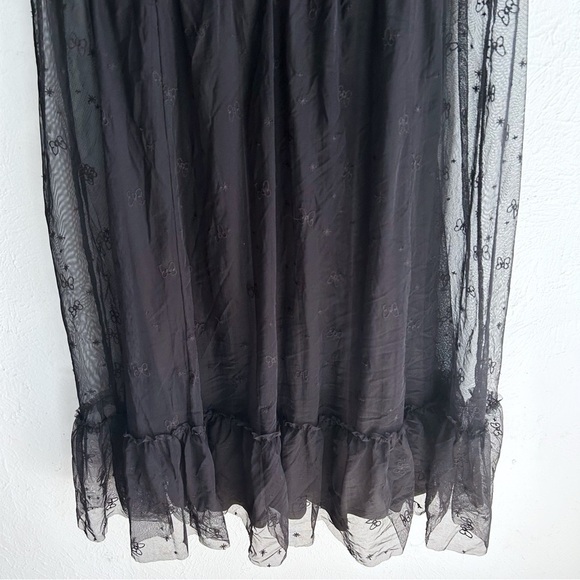 Torrid Disney Minnie Mouse Maxi Sheer Mesh Layering Dress Sz 4 Black - Picture 3 of 7